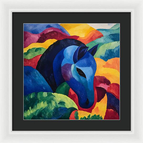 The Blue Steed - Framed Print