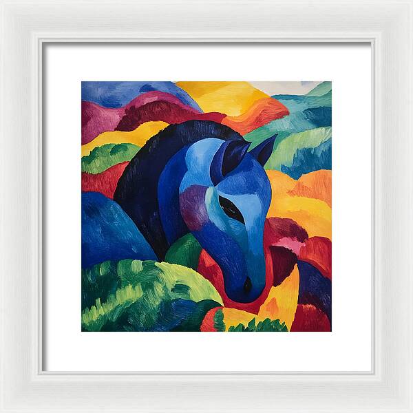 The Blue Steed - Framed Print