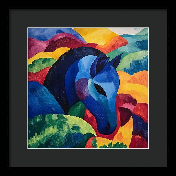 The Blue Steed - Framed Print