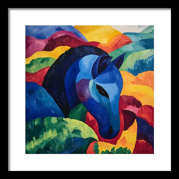The Blue Steed - Framed Print