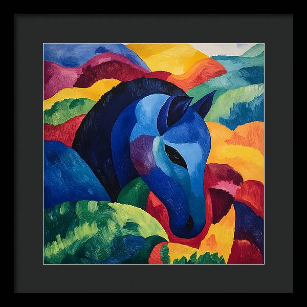 The Blue Steed - Framed Print