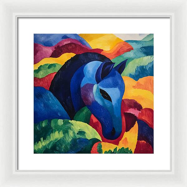 The Blue Steed - Framed Print