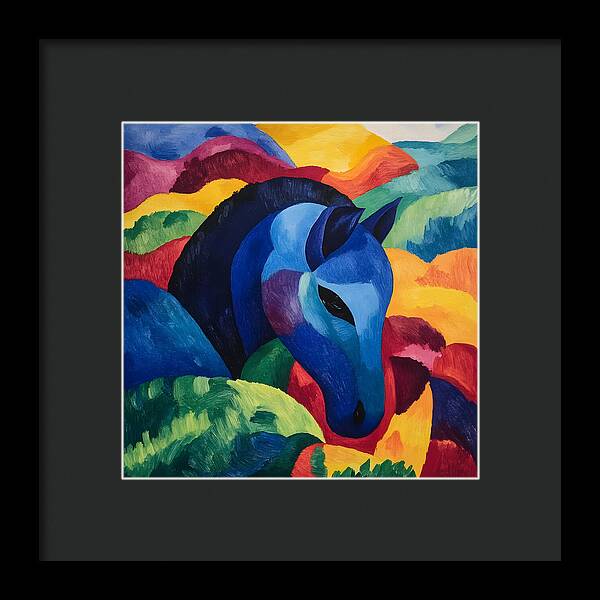 The Blue Steed - Framed Print