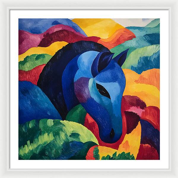 The Blue Steed - Framed Print