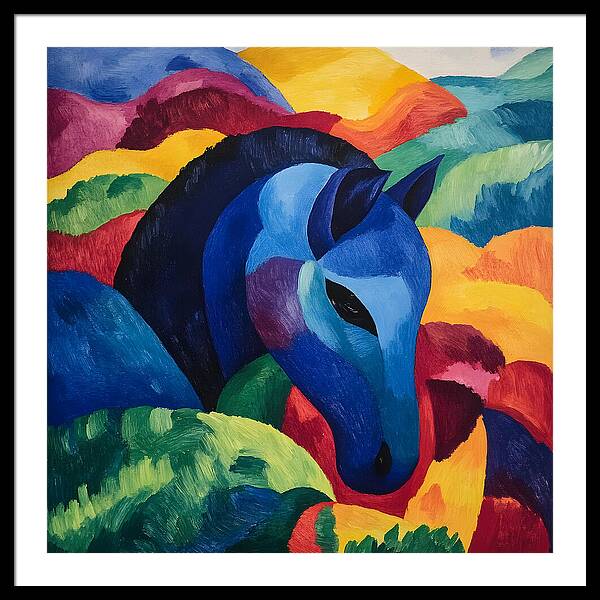 The Blue Steed - Framed Print