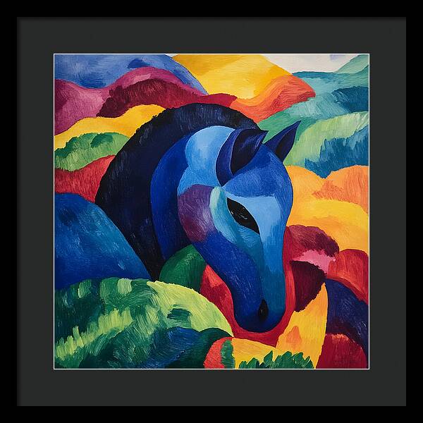 The Blue Steed - Framed Print