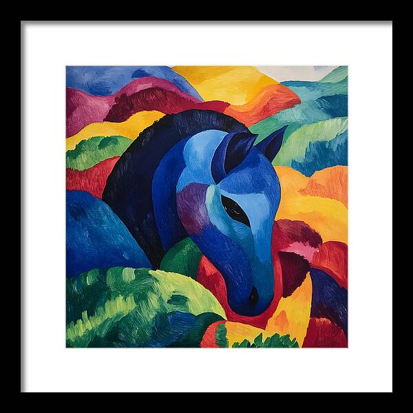The Blue Steed - Framed Print