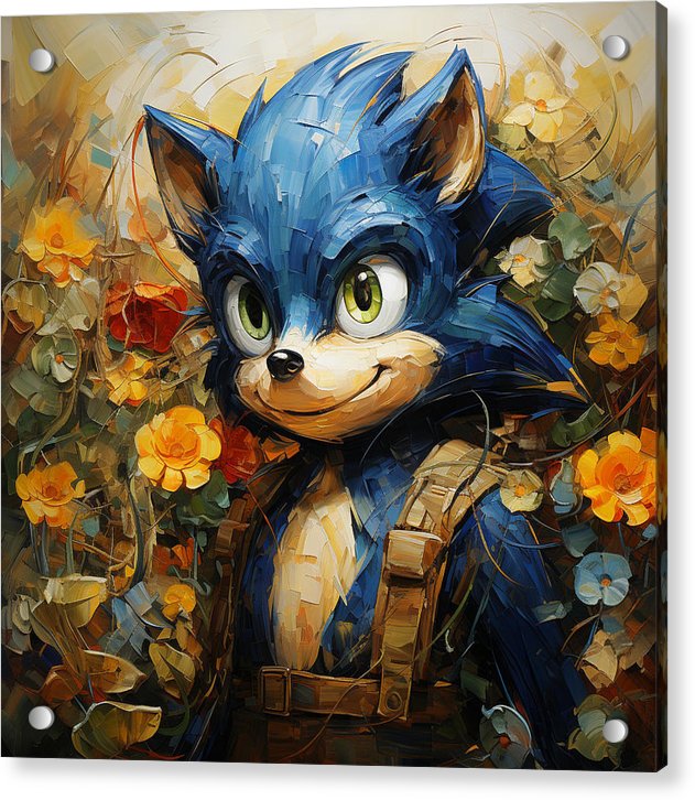 Hedgie Smile - Acrylic Print
