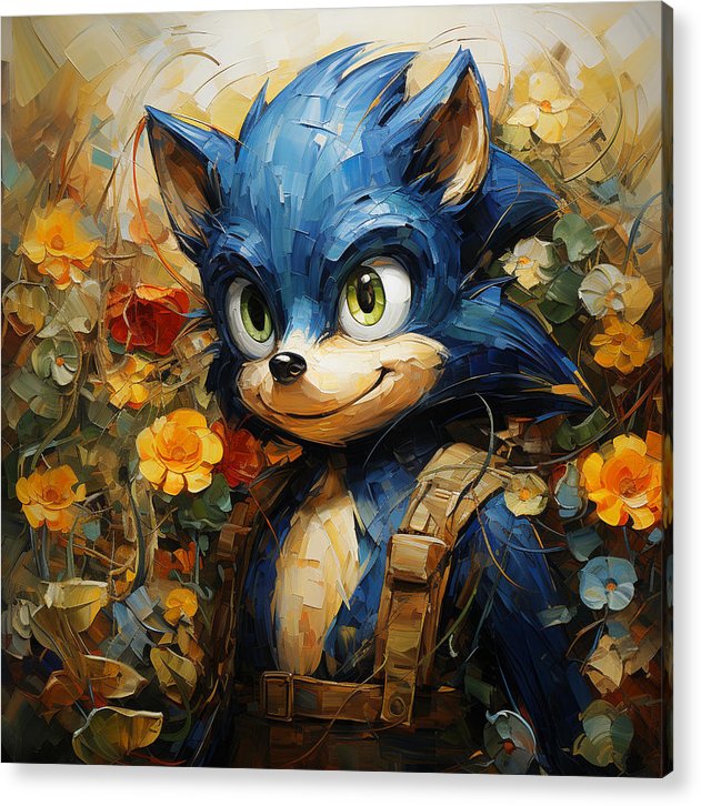 Hedgie Smile - Acrylic Print