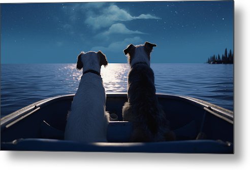 Nightime Navigators - Metal Print